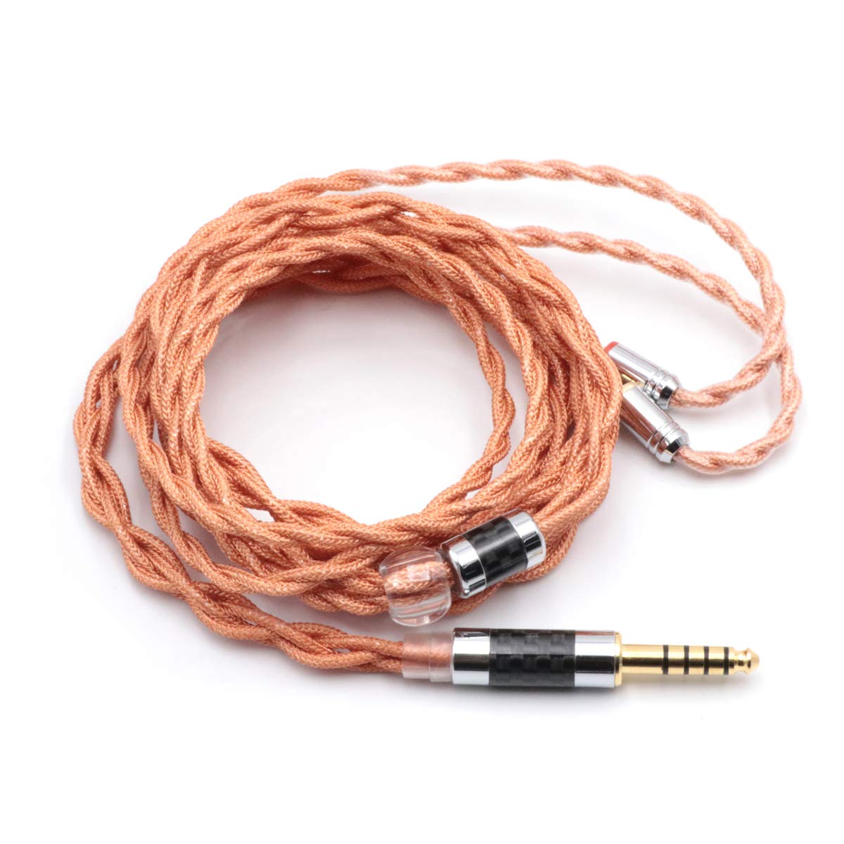 Linsoul LSC09 IEM HiFi Upgrade 4 Core Single Crystal Copper Silver Plated Earphone Cable or hifiman DAPs (4.4mm, MMCX)