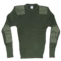 US Army Genuine GI Men’s Crew-Neck Sweater 100% Acrylic Olive Drab