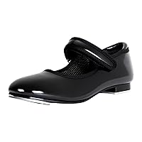 Linodes Economy Unisex-Child Easy Strap Tap Shoe for Girls and Boys Tap Flat