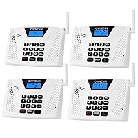 Intercoms Wireless for Home [Upgraded 2023] Hand Free 5300 Feet Range Intercom Real Time, Two Way Communication Home Intercom System with Group Call Full Duplex Intercom for Office Hotel House(4 Pack)