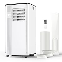Portable Air Conditioners - 2024 Upgraded 10000 BTU Portable AC for Room up to 450 Sq. Ft, 3 in 1 AC Unit with 24H Timer, Smart Sleep Mode, Remote Control, Air Cooler for Bedroom Room Kitchen Camping