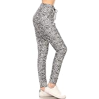 Leggings Depot Women's Relaxed-fit Jogger Track Cuff Sweatpants with Pockets for Yoga, Workout