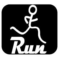 Run Guy Marathon 13.1 26.2 Jogging Running Vinyl Decal Sticker for Car Window Exercise Fitness BG 782