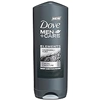 Men + Care Elements Body Wash, Charcoal and Clay, 13.5 Ounce (Pack of 3)