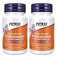 Foods Policosanol Double Strength, 90 Vegetable Capsule (Pack of 2)