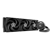 ARCTIC Liquid Freezer III 420 - Water Cooling PC, CPU AIO Water Cooler, Intel & AMD Compatible, efficient PWM-Controlled Pump, Fan: 200-1700 RPM, LGA1851 and LGA1700 Contact Frame - Black