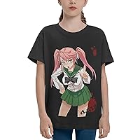 Anime Highschool of The Dead Girl's Cute Summer Short Sleeve T Shirts Crewneck Loose Novelty Casual Tops Blouse