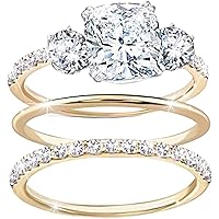 Rings For Women Teen Girls, 3 Pcs/Set Ring Inlay Wear Alloy Women Finger Band For Wedding, Gifts For Women Men Girls Fashion in practical