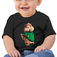 Unisex-Baby/Toddler/Infant Theodore T-Shirts Black