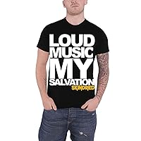 T Shirt Loud Music Band Logo Official Mens Black Size XXL