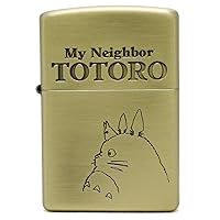 Zippo Zippo NZ-04 Studio Ghibli Collection, My Neighbor Totoro, Totoro Horizontal Face, Antique Gold, Antique
