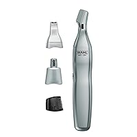 Men’s Nose Hair Trimmer, for Eyebrows, Neckline, Nose & Ear Hair, Precision Detail Trimming with Interchangeable Heads, Battery Included - Model 5545-400