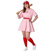 Plus Size League of Their Own Dottie Halloween Costume - Authentic Baseball Uniform Replica for Women
