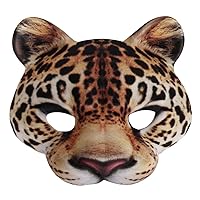 BESTOYARD 1pc Halloween Mask Halloween Animal Cover Cosplay Face Coverings for Men Scary Masks Halloween Leopard Vintage Clothes Makeup Stuff Delicate Animal 3D Fox Men and Women Venice Eva
