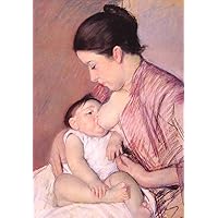 2 Oil Paintings Maternite mothers children Mary Cassatt motherhood lactation Art Decor on Canvas - Famous Works 01, 50-$2000 Hand Painted by Art Academies' Teachers