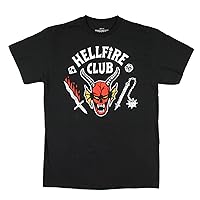 Strangers Things Mens' Hellfire Club Logo Design Graphic Print-T-Shirt