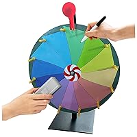  Spin The Wheel 11.81 Inch 10 Slots Spinning Wheel Game 5 Colors  Reusable Prize Wheel of Fortune Spinner Wheel Dry Erase with Suction Cup  Base for Party Carnival Tradeshow Prize Wheel
