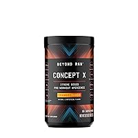 Concept X | Clinically Dosed Pre-Workout Powder | Contains Caffeine, L-Citrulline, Creatine, and Beta-Alanine | Orange Mango | 20 Servings