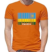 Rwanda Barcode Style Flag - Mens Premium Cotton T-Shirt