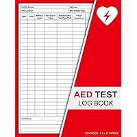 AED Test Log Book: Automated External Defibrillator Testing and Maintenance Tracker Logbook | 100 Pages