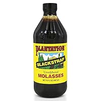 Plantation Organic Blackstrap Molasses, 15 oz Bottle (Unsulphured)