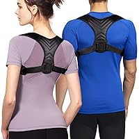 2023 Posture Corrector Adjustable Back Support for Men and Women | True Fit | Reliefs Pain - Back, Shoulders, and Neck | Posture Therapy | Upper Back Brace