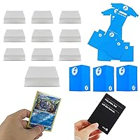 QUACOWW 500 PCS Card Sleeves 2 Style Hard Soft Trading Card Sleeves Clear Card Sleeves Trading Card Penny Sleeves Deck Protector Sleeves for Baseball Cards Game Cards Sport Card 