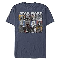 STAR WARS Comic Strip Rectangle Men's Tops Short Sleeve Tee Shirt