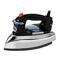 The Classic Iron, F67E-T, Aluminum Soleplate, Steam or Dry Ironing, 7 Temperature Settings, Anti-Drip