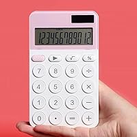 12 Digit Calculator Dual Power Color Caculator Cute Small Solar Calculators Scientic Calculater School Exam for Office
