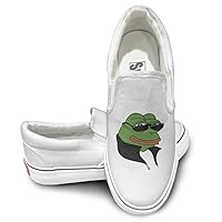 Unisex Frog Pepe Sneaker Skateboard Shoe White Sizesky