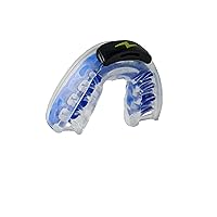 Mouthguard Sports Mouth Piece Starter Kit - Custom-Fit Mouth Piece, Replacement Putty, & Carry Case. Custom fit in Minutes. M.O.R.A. Technology. No Boil, No Pain for Youth (Blue)