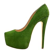 Yolkomo Women's Platform Stiletto High Heel Pumps