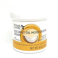 Moisturizing Coconut Cream for Face & Body, 6oz, Paraben-Free, with Vitamin E for Dry or Sensitive Skin