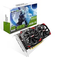 RX 580 8GB Graphics Card, 2048SP,GDDR5,256 Bit Graphics Card for Gaming PC,PCIE 3.0,Twin Freeze Fans Computer Video Card with HDMI/DP/Ports（Style 1）