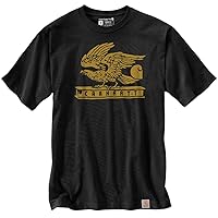 Carhartt Men's 106152 Loose Fit Heavyweight Short-Sleeve Eagle Graphic T-Shirt