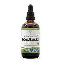 Secrets of the Tribe Gotu Kola Tincture Alcohol Liquid Extract, Gotu Kola (Centella Asiatica) Dried Herb (4 FL OZ)