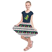 PattyCandy Girls Fun Zoo Animals Sleeveless Dress & Cotton Short Sleeve Dress for 2-13 Years