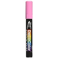 Uchida Marvy Deco Color Chisel Tip Acrylic Paint Marker Art Supplies, Bubblegum Pink, 1 Count (Pack of 1)