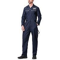 TopTie Custom Men's Action Back Coverall with Zipper Pockets, Customize Your Own Design, Regular Size