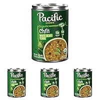 Pacific Foods Organic White Bean Verde Chili, 16.5 Ounce Can (Pack of 4)
