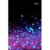 Notes: Password Book Cleverly Disguised With Beautiful Design / Pink Blue Sparkles on Black / Discreet Internet Username and Website Login Logbook / ... / Great Senior Citizen Gift For Women Men