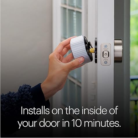 August Home, Wi-Fi Smart Lock (4th Generation)– Fits Your Existing Deadbolt in Minutes, Silver
