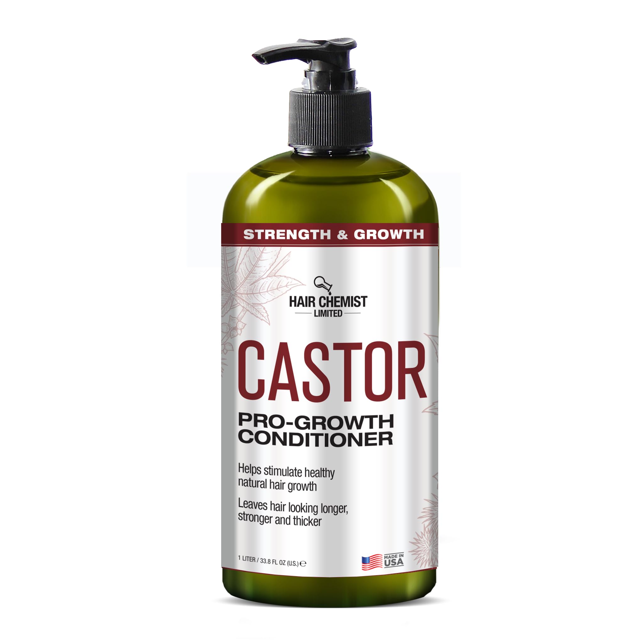 Hair Chemist Castor Pro-Growth Conditioner 33.8 oz. - Nourishing Conditioner with Castor Oil