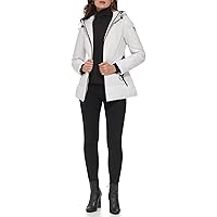 GUESS Women's Shoft Shell Belted Water Resistant Coat