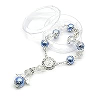 Rosary Bracelet Catholic Religious Bead Pearls Bracelets Rosary Centerpiece Sacred Heart Of Mary Mercy Jesus Saint Icons Jewelry