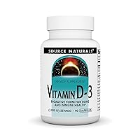 Source Naturals Vitamin D-3 1000 iu Supports Bone & Immune Health* - 90 Capsules