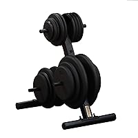 Body-Solid Standard Weight Tree Rack - Weight Plate Storage Racks 1000lb Weight Capacity, Hold Weightlifting Barbell Plates - Strength Training Plate Holder Stand For Home & Commercial Gym