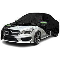 Waterproof Car Covers Compatible with 2008-2024 Mercedes Benz CLA 200 260 AMG 35 AMG 45, All Weather Custom-fit Car Cover with Zipper Door for Rain Snowproof UV Windproof