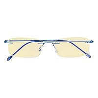 CessBlu Blue Light Blocking Glasses for Men Women Reading Computer Anti Glare UV Protection Eyeglasses Rimless Bendable